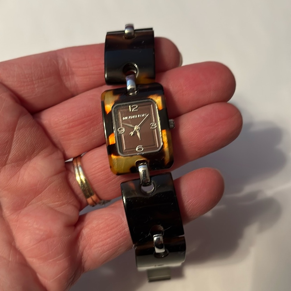 Michael Kors Tortoise Shell Watch, 7” - Picture 2 of 7